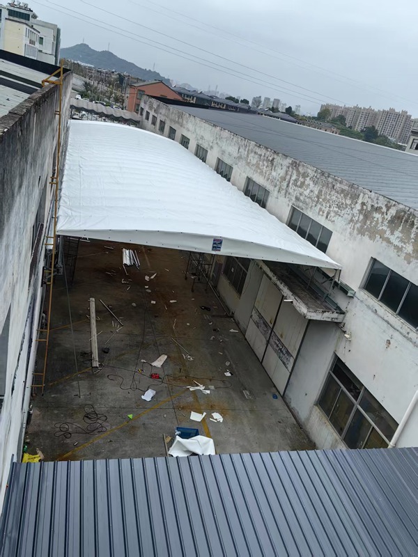 消防通道专用电动推拉雨棚